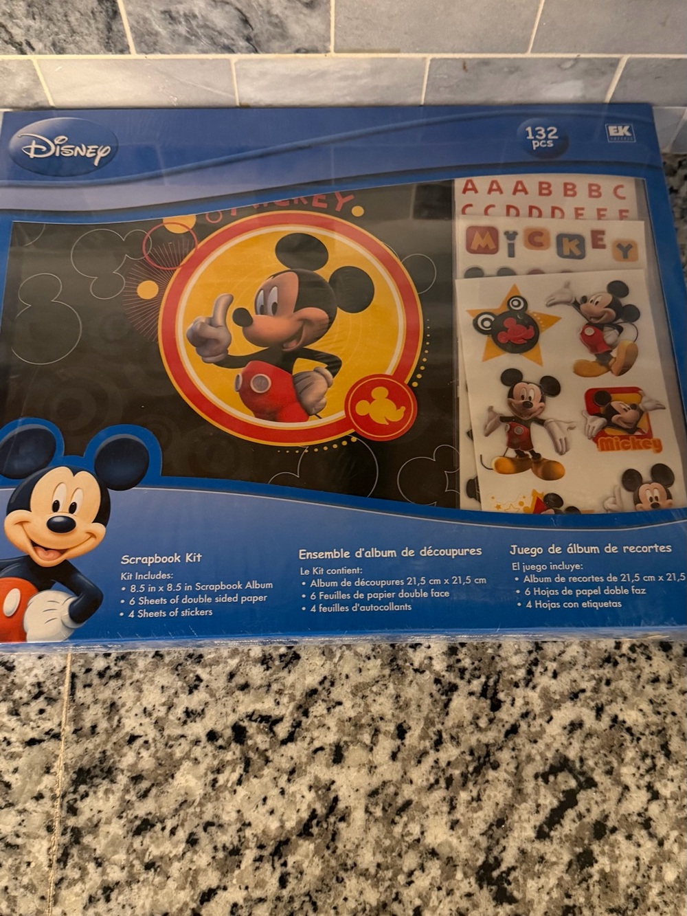 Disney Mickey Mouse Black and Yellow Scrapbook Party Kit